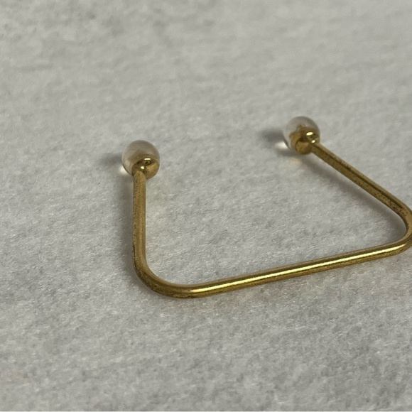 LOUIS VUITTON Wire Bracelet Gold Tone Ball Tips Fluer - Picture 9 of 15